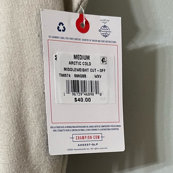 Champion Men's Sleeveless Hoodie, Size Medium, NWT - Perfect Christmas Gift!** - Picture 2 of 4